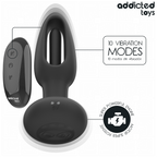 ADDICTED TOYS – ANAL PLUG WITH VIBRATING TONGUE AND REMOTE CONTROL