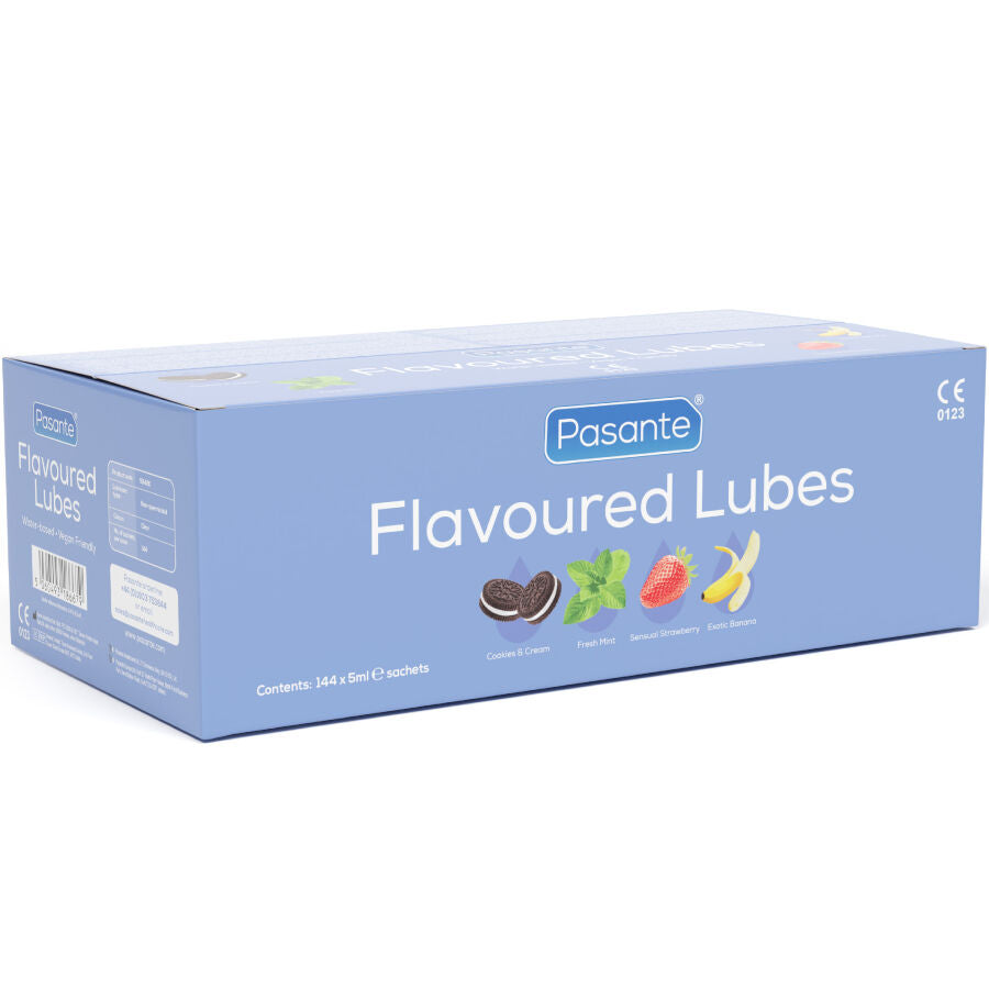 Pasante – Aromatisiertes Gleitmittel, Box mit 144 x 5 ml