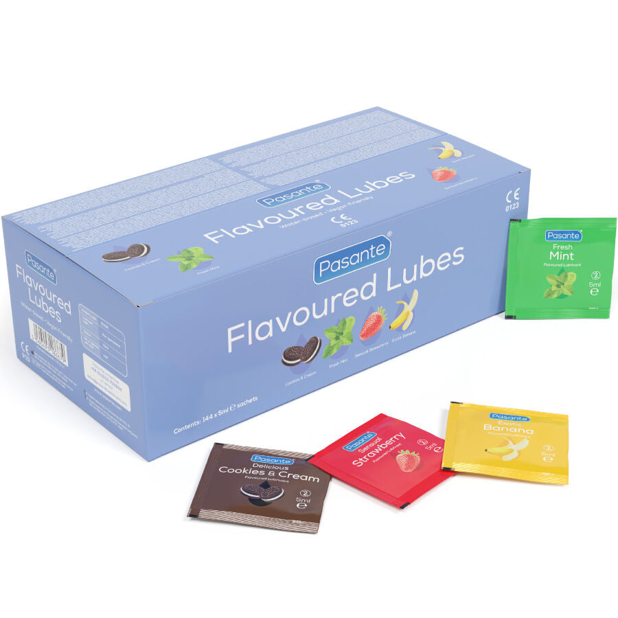 Pasante – Aromatisiertes Gleitmittel, Box mit 144 x 5 ml
