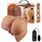 CRAZY BULL – VIBRATORE EMILIA ASS CON VAGINA E ANO REALISTICI, TELECOMANDO IN CARNE