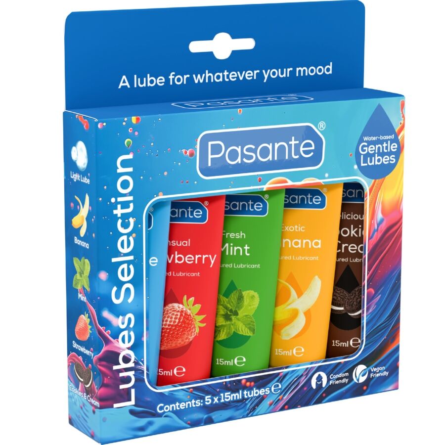 Pasante – Aromatisiertes Gleitgel-Sortiment, 5 x 15 ml