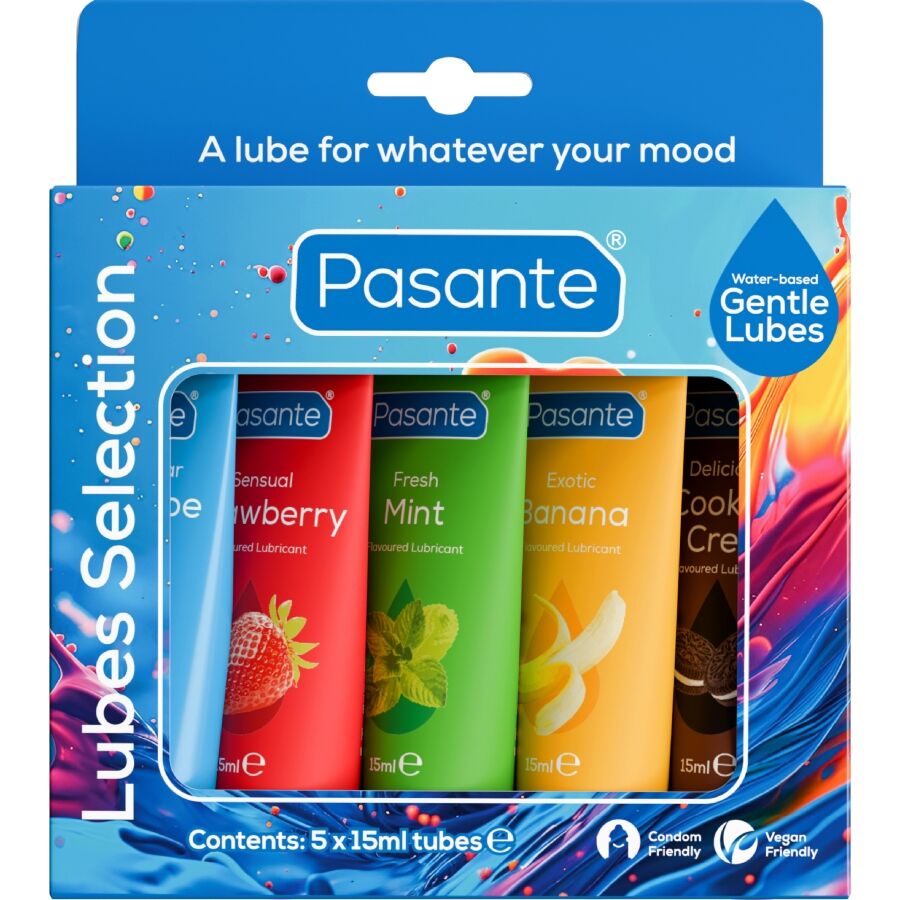 Pasante – Aromatisiertes Gleitgel-Sortiment, 5 x 15 ml
