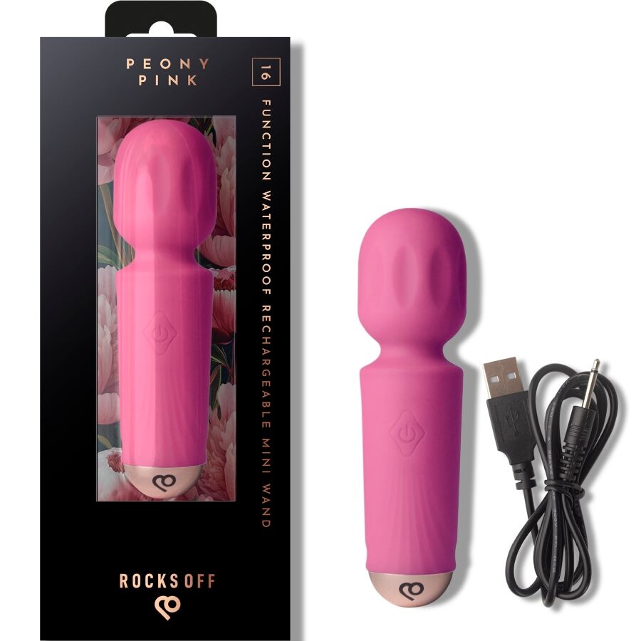 ROCKS-OFF – MINI RECHARGEABLE WAND 16 FUNCTIONS