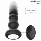 ADDICTED TOYS – Rotierender Analplug mit Vibration, LED-Licht und Fernbedienung