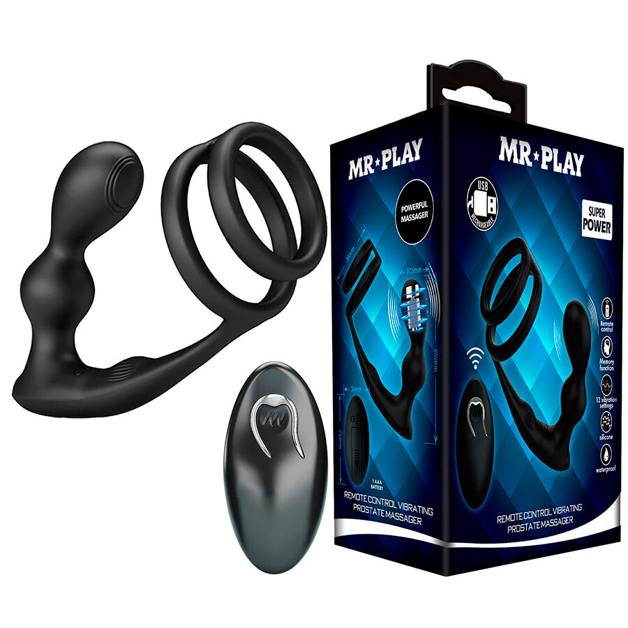 Mr Play – Analplug mit Penisring und Fernbedienung