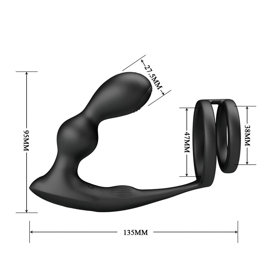 Mr Play – Analplug mit Penisring und Fernbedienung