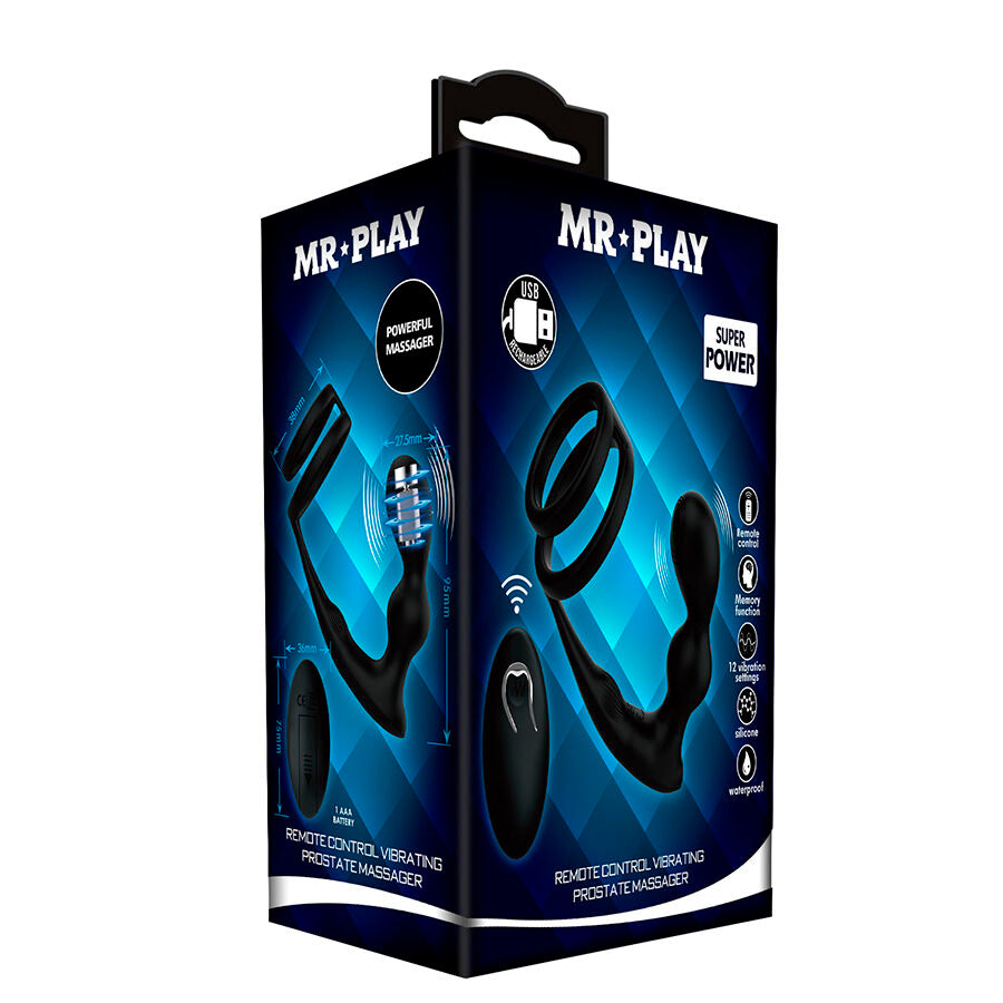 Mr Play – Analplug mit Penisring und Fernbedienung