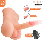 Intense Deep Touch Damien – Torso mit Dildo, Druck- und Vibrationsfunktion, Fernbedienung