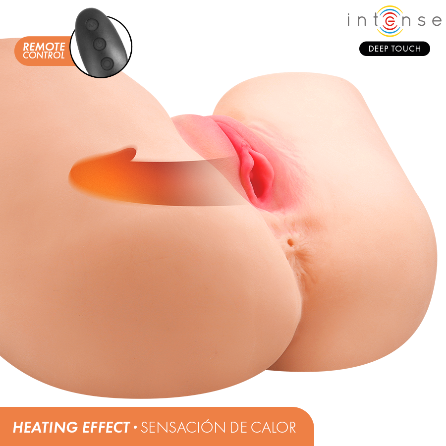 INTENSE DEEP TOUCH – JULIA MASTURBATEUR VAGINAL AVEC SUCCION, CHALEUR, VIBRATION ET EFFETS VOCAUX AVEC TÉLÉCOMMANDE 9 KG