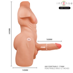 INTENSE DEEP TOUCH – MARTY TORSO WITH ANUS AND REALISTIC DILDO WITH PUSHING AND VIBRATION, REMOTE CONTROL, 6.2 KG