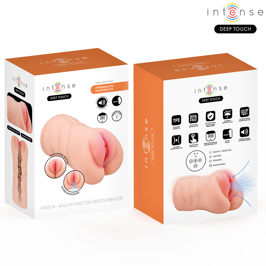 Intense Deep Touch Krista – Vaginalmasturbator mit Saug- und Vibrationsfunktion
