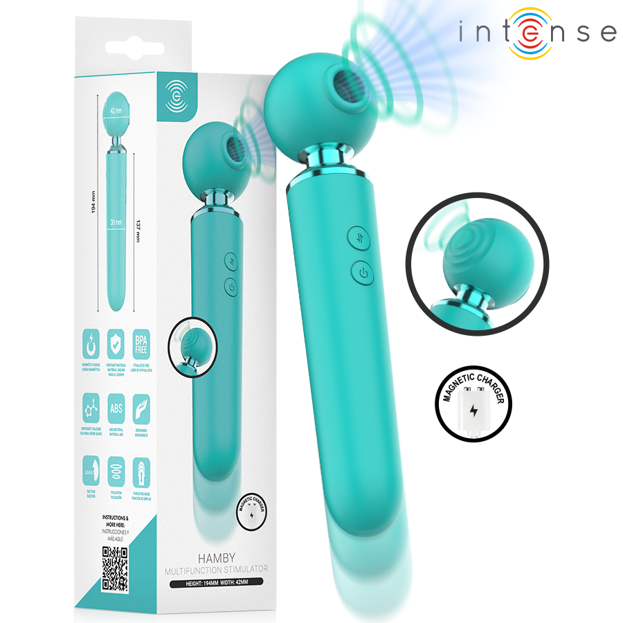 INTENSE – HAMBY STIMULATEUR MULTIFONCTIONNEL À SUCCION ET VIBRATION