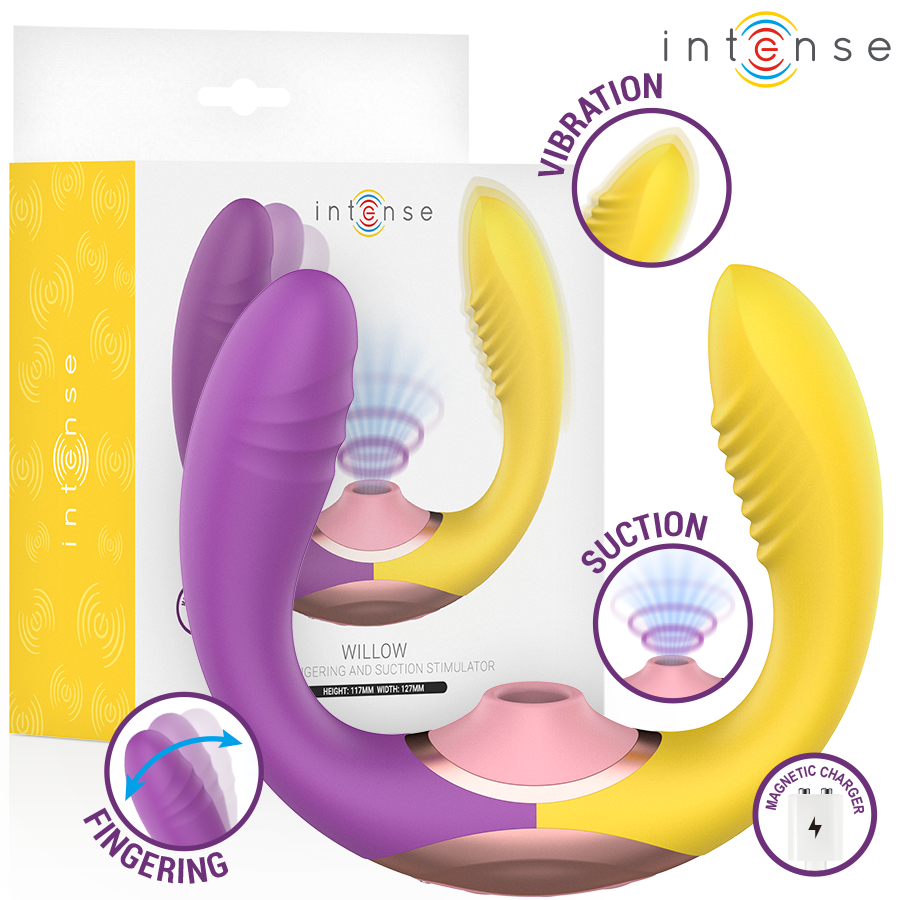 INTENSE – WILLOW STIMULATEUR À SUCCION ET VIBRATION 3 EN 1