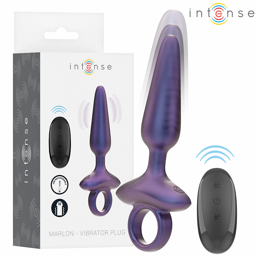 INTENSE – MARLON PLUG ANAL VIBRANT MODÈLE 4 TÉLÉCOMMANDE