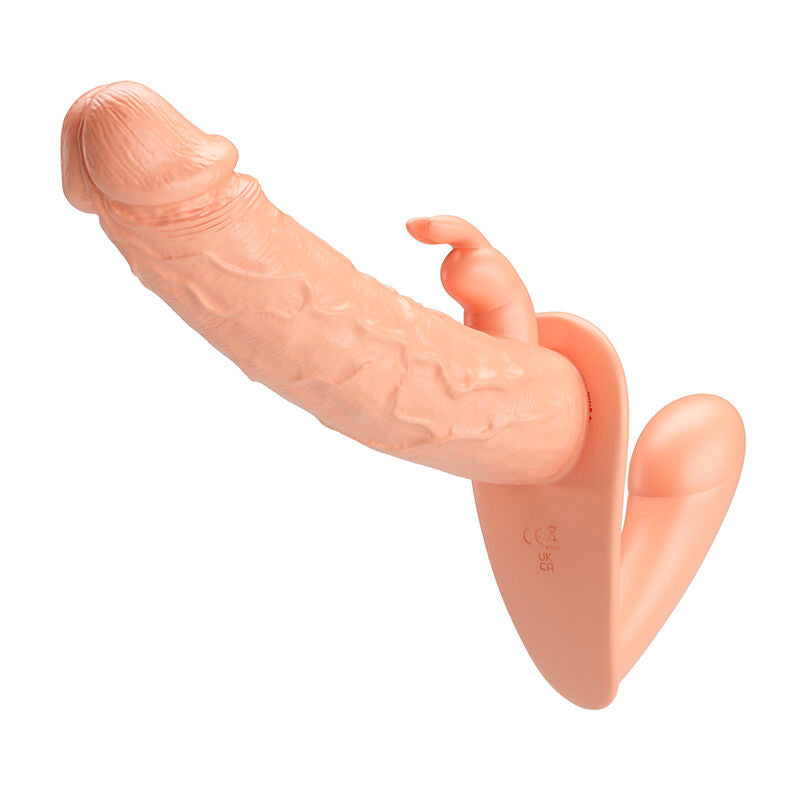 BAILE Charlotte Hollow – Strap-on mit Doppelpenetration, fleischfarben