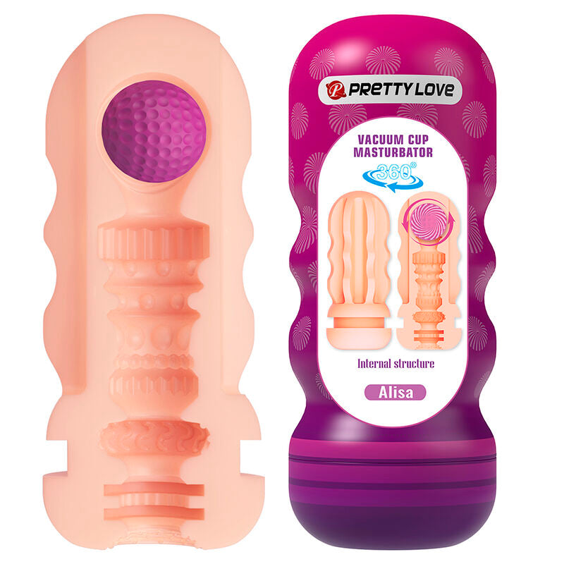 PRETTY LOVE – Vaginal-Masturbator mit Saugeffekt und Innenstruktur