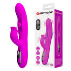 PRETTY LOVE – YALANDA RABBIT OSCILLATING VIBRATOR WITH LED DISPLAY PURPLE