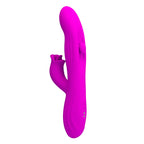 PRETTY LOVE – YALANDA RABBIT OSCILLATING VIBRATOR WITH LED DISPLAY PURPLE