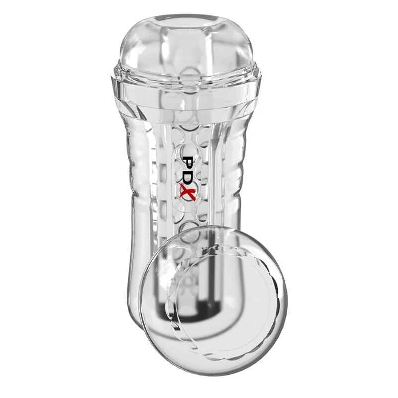 PDX ELITE – VIEWTUBE PLUS SEE-THRU EZ-GRIP TRANSPARENT STROKER 21 CM