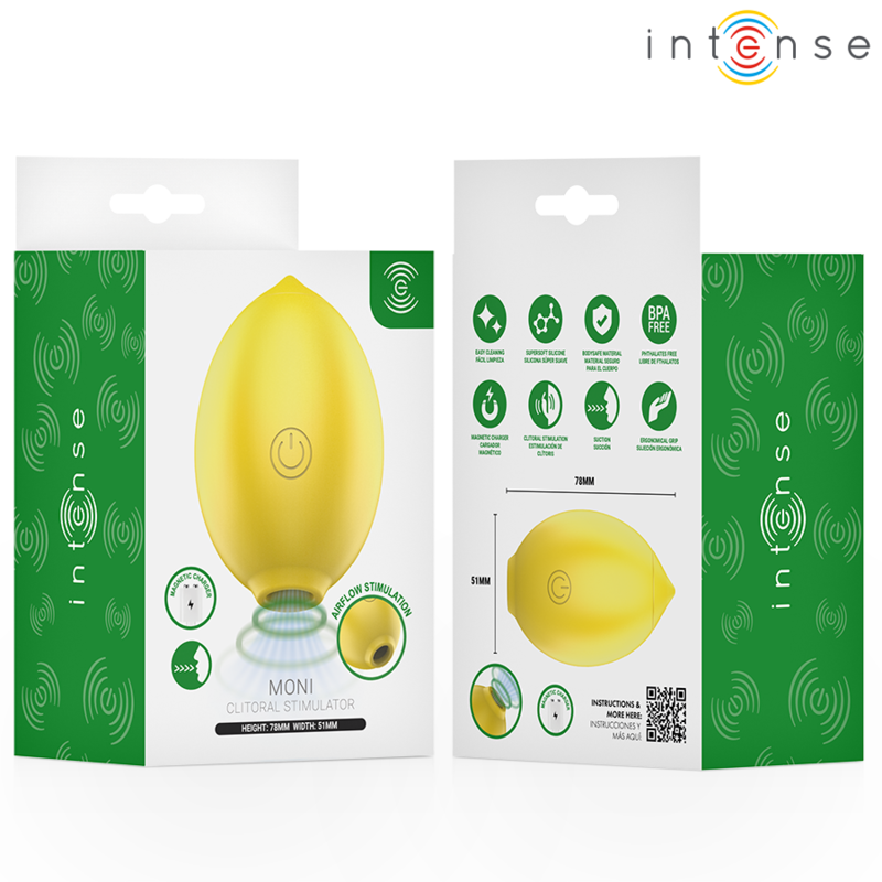 INTENSE – MONI STIMULATEUR DE SUCCION CLITORIELLE LEMON
