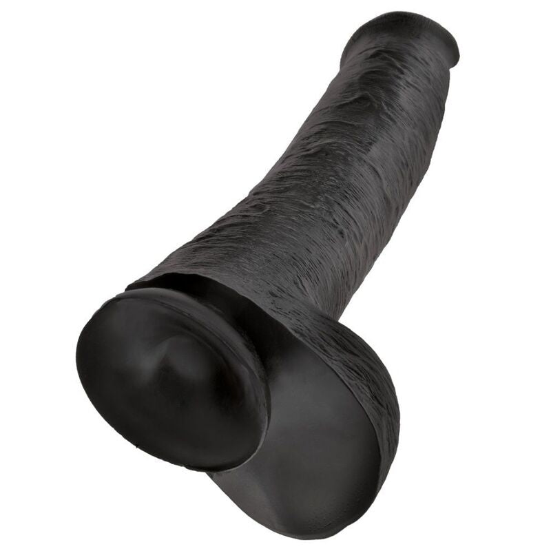KING COCK – GODEMICHET RÉALISTE AVEC TESTICULES 38 CM NOIR