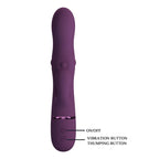 Pretty Love Zach – Rabbit-Vibrator mit Stossfunktion, 5+5 Modi