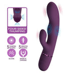 Pretty Love Zach – Rabbit-Vibrator mit Stossfunktion, 5+5 Modi
