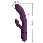 Pretty Love Zach – Rabbit-Vibrator mit Stossfunktion, 5+5 Modi