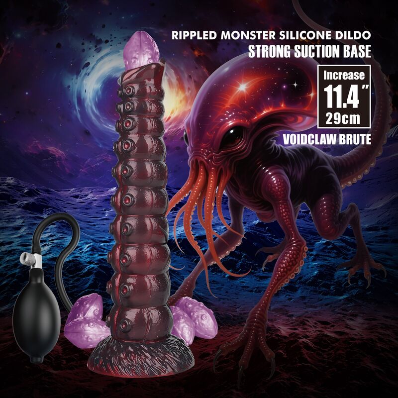 POWER MONSTERS – VOIDCLAW BRUTE GONFLABLE EN SILICONE BICOLOR 29 CM Ø 5,7 CM