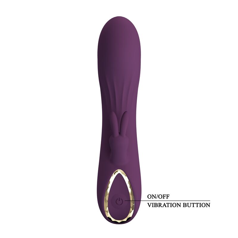 PRETTY LOVE – LANDYN VIBRATEUR LAPIN RECHARGEABLE 10 FONCTIONS VIOLET