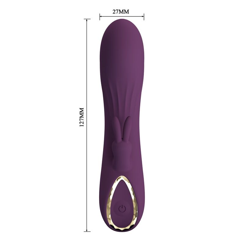 PRETTY LOVE – LANDYN VIBRATEUR LAPIN RECHARGEABLE 10 FONCTIONS VIOLET
