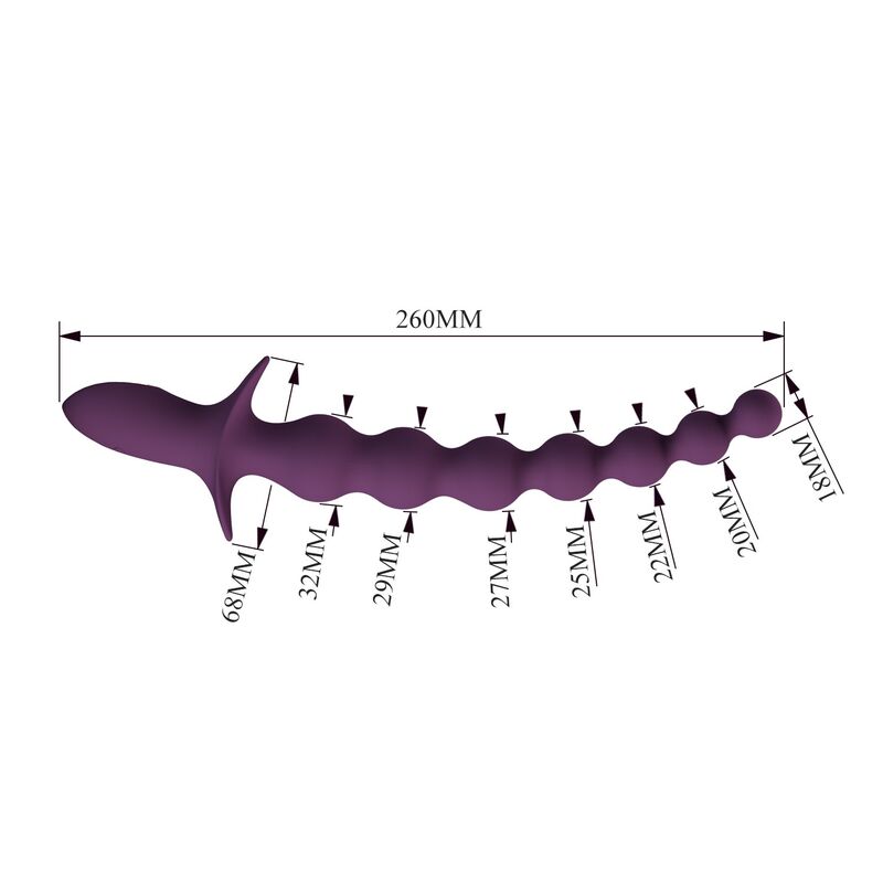 PRETTY LOVE Madison – Wiederaufladbarer Analvibrator mit 10 Funktionen