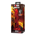 POWER MONSTERS – DILDO FANTASY MINOTAURO CON VENTOSA 21 CM Ø 5 CM ROSSO E NERO