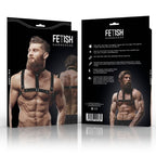 FETISH SUBMISSIVE ATTITUDE – Bulldog-Brustgurt aus Ökoleder, Grösse M/L