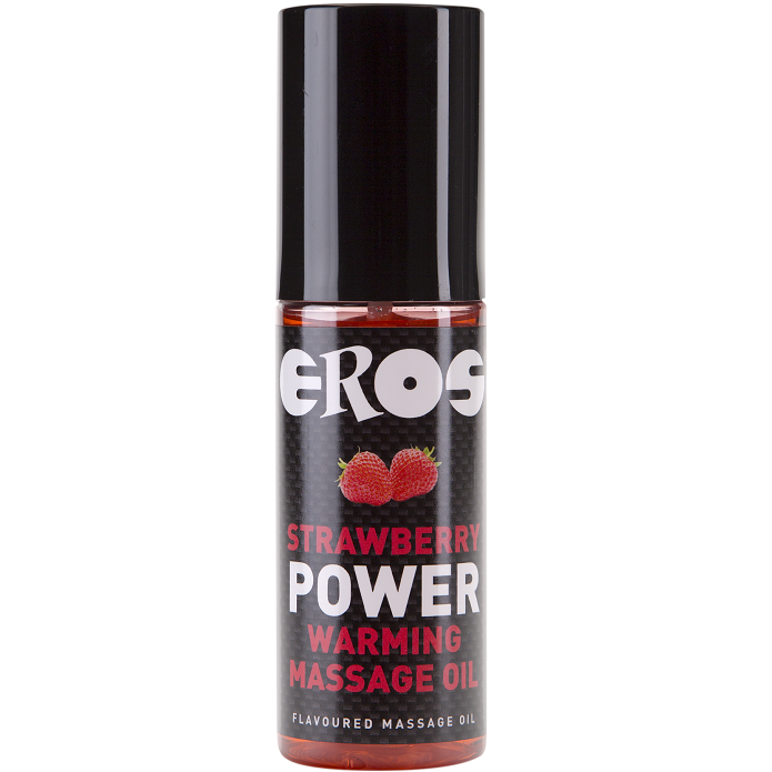 EROS Power Line – Power Warming Massageöl, Erdbeere, 100 ml