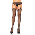 LEG AVENUE – Net stockings without superior self-adhesive silicone