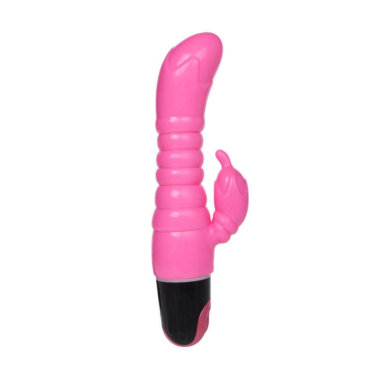 BAILE – Realistischer Vibrator mit Klitorisstimulator, rosa, 22,5 cm