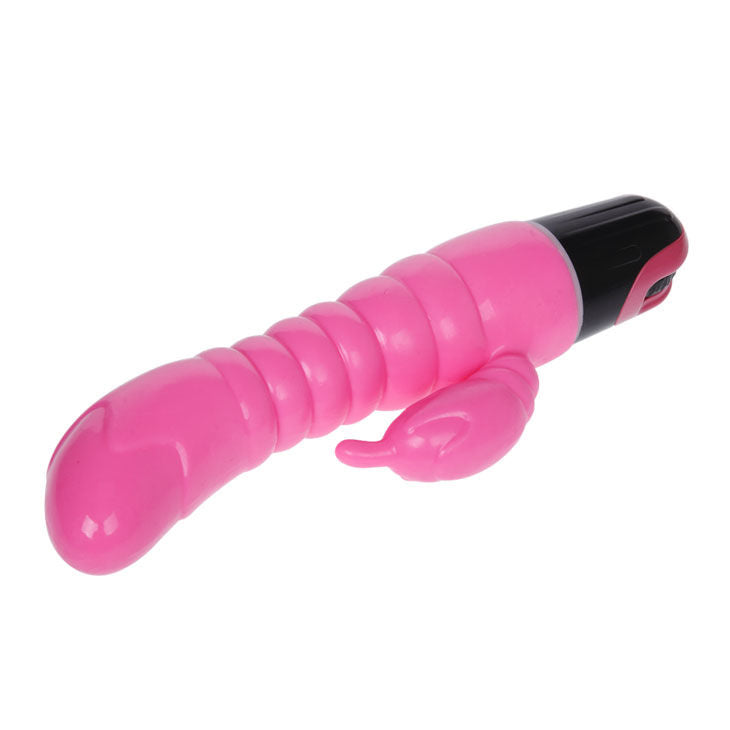 BAILE – Realistischer Vibrator mit Klitorisstimulator, rosa, 22,5 cm