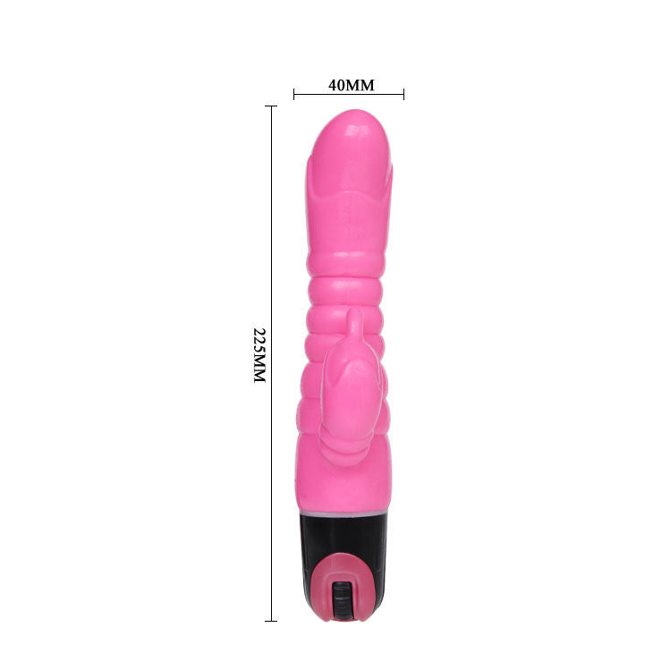 BAILE – Realistischer Vibrator mit Klitorisstimulator, rosa, 22,5 cm