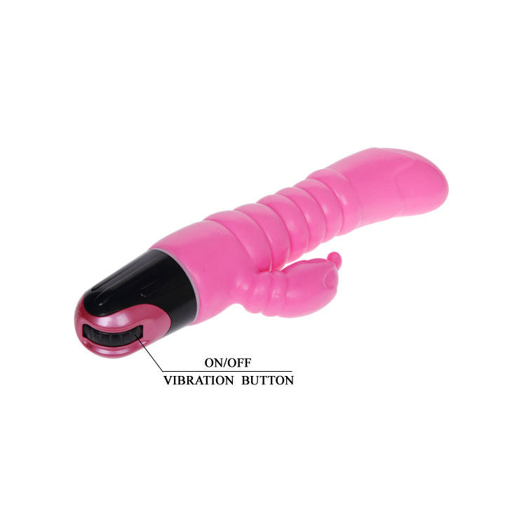 BAILE – Realistischer Vibrator mit Klitorisstimulator, rosa, 22,5 cm