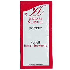 EXTASE SENSUAL – Stimulierendes Massageöl Erdbeer, 10 ml