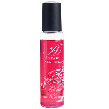 EXTASE SENSUAL – Erdbeer-Massageöl mit Wärmeeffekt, Reisegrösse 35 ml