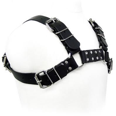 LEATHER BODY Bulldog – Schwarzes Ledergeschirr für Herren, S–XL