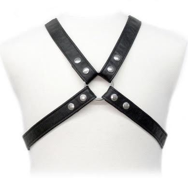LEATHER BODY Classic – Ledergeschirr in Kreuzform für Herren, S–XL