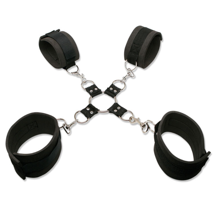 FETISH FANTASY SERIES Extreme Hogtie – Fesselset mit Manschetten und Maske