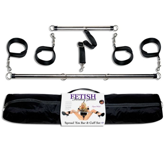 FETISH FANTASY SERIES Spread 'Em – Series Spread Em bar and cuff set