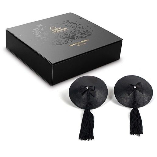 BIJOUX INDISCRETS Burlesque – Black nipple covers