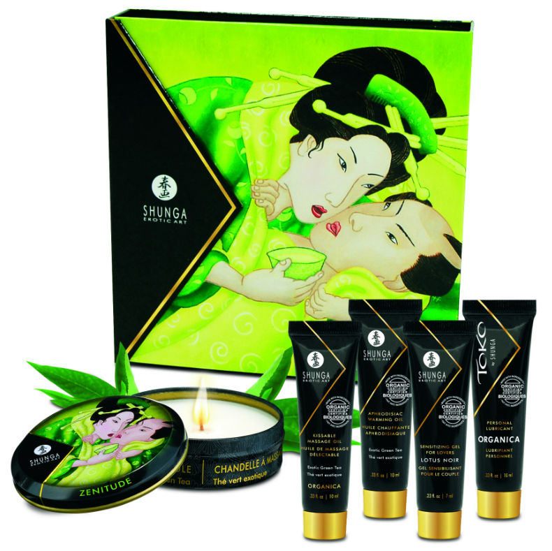 SHUNGA Secret Geisha – Bio-Grüntee-Set