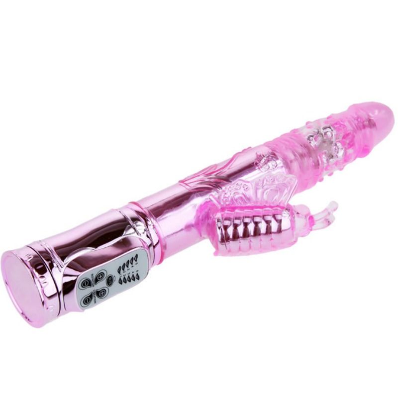 BAILE Rabbit Throbbing Butterfly – Rotationsvibrator, wiederaufladbar