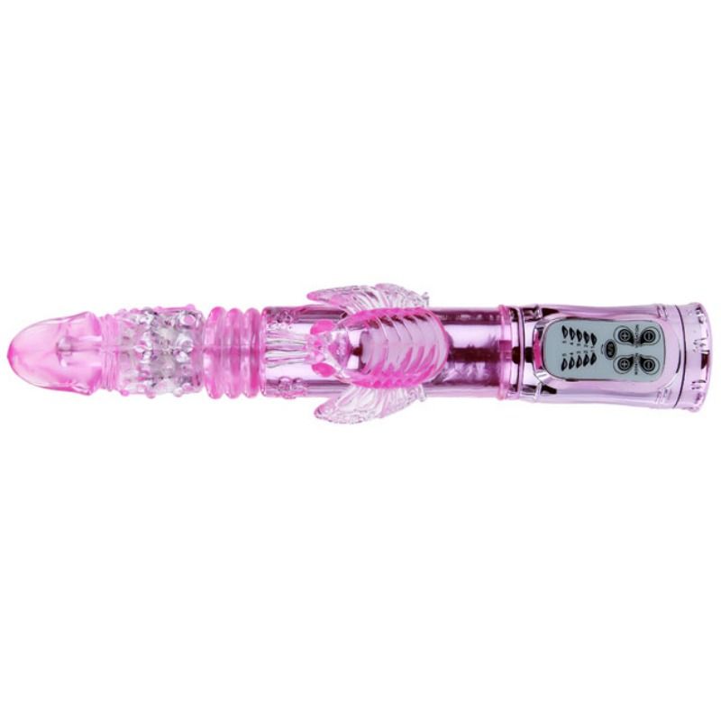 BAILE Rabbit Throbbing Butterfly – Rotationsvibrator, wiederaufladbar